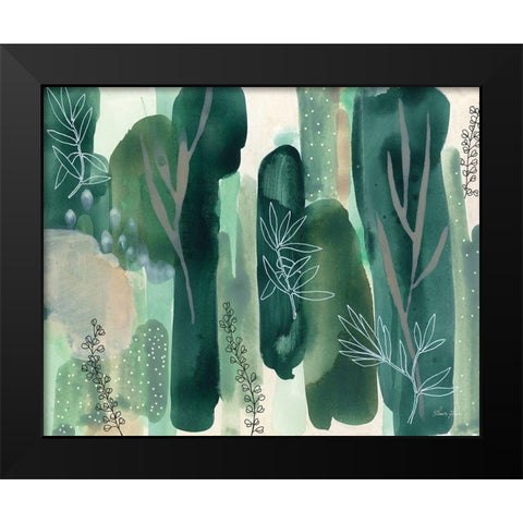 Hidden Forest Black Modern Wood Framed Art Print by Horn, Laura
