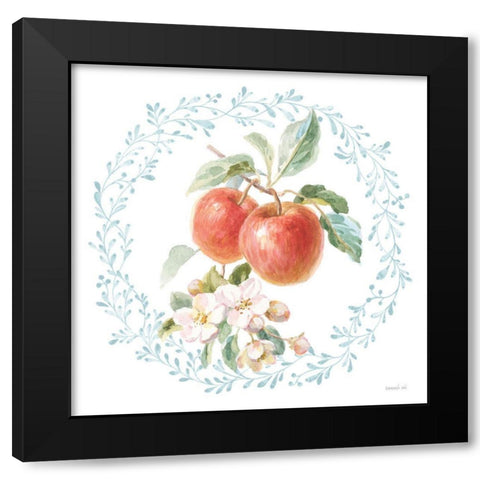 Blooming Orchard II Black Modern Wood Framed Art Print with Double Matting by Nai, Danhui