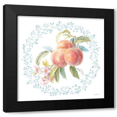 Blooming Orchard III Black Modern Wood Framed Art Print with Double Matting by Nai, Danhui