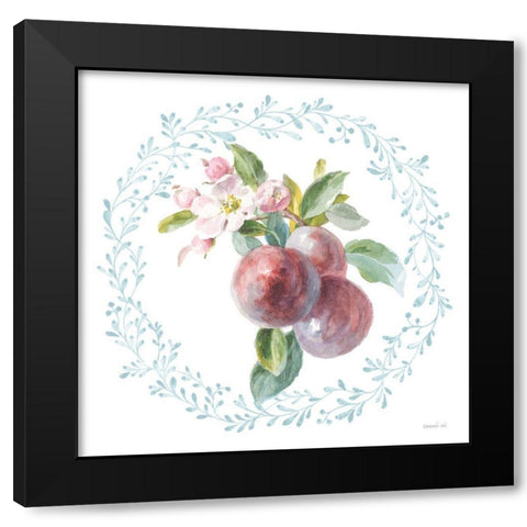 Blooming Orchard V Black Modern Wood Framed Art Print with Double Matting by Nai, Danhui