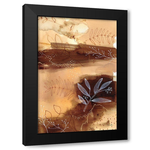 Subtle Autumn Black Modern Wood Framed Art Print by Horn, Laura
