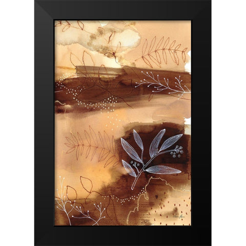 Subtle Autumn Black Modern Wood Framed Art Print by Horn, Laura