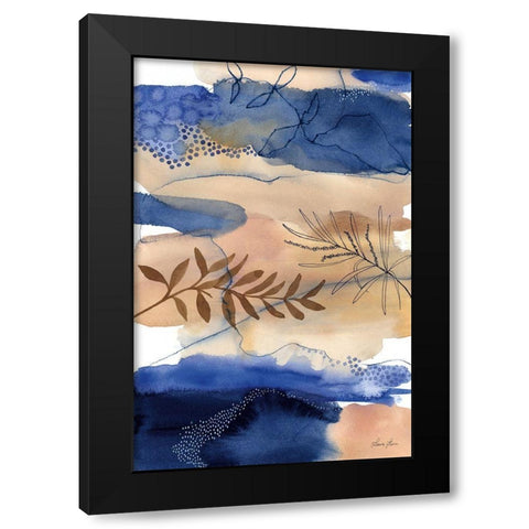 The Branch and the River Black Modern Wood Framed Art Print with Double Matting by Horn, Laura