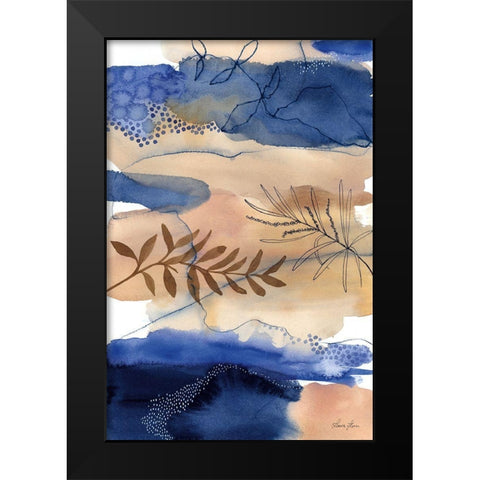 The Branch and the River Black Modern Wood Framed Art Print by Horn, Laura