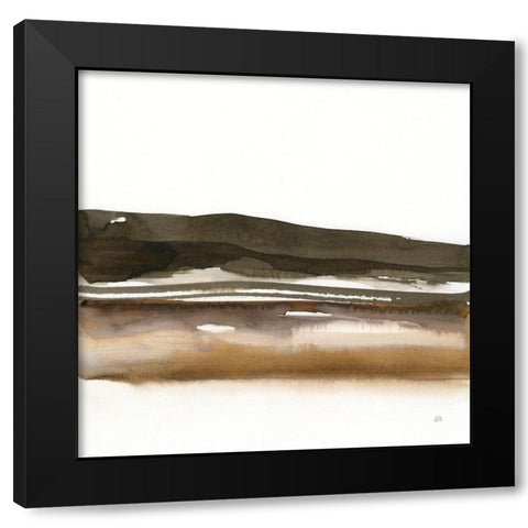 Marsh II Black Modern Wood Framed Art Print with Double Matting by Paschke, Chris