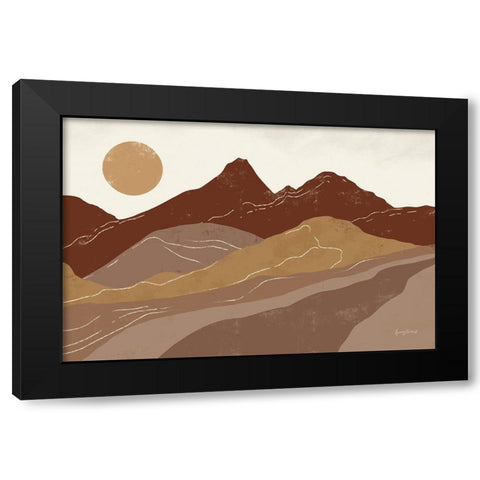 Peru Trails Neutral Black Modern Wood Framed Art Print with Double Matting by Thorns, Becky