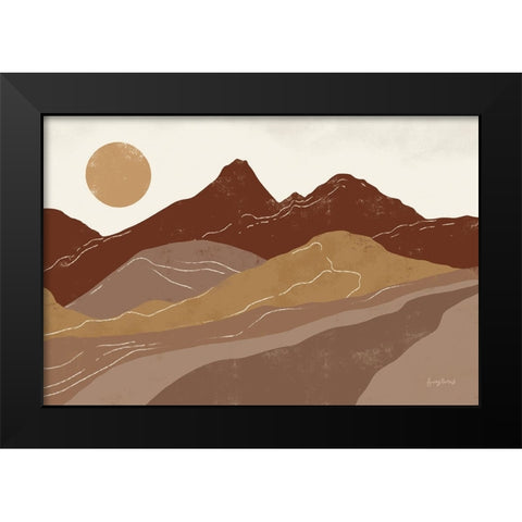 Peru Trails Neutral Black Modern Wood Framed Art Print by Thorns, Becky