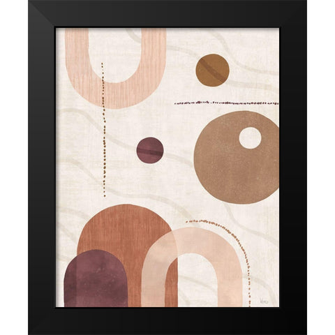 Soft Balance I Black Modern Wood Framed Art Print by Charron, Veronique