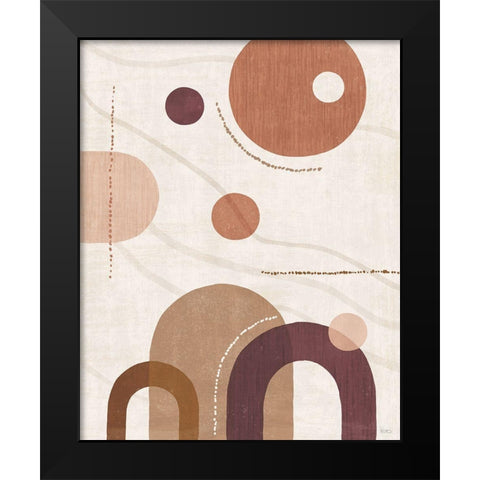 Soft Balance II Black Modern Wood Framed Art Print by Charron, Veronique