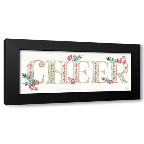 Holiday Sparkle IV Black Modern Wood Framed Art Print with Double Matting by June, Dina