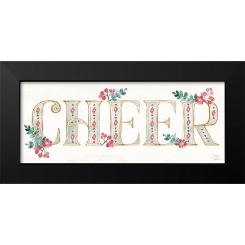 Holiday Sparkle IV Black Modern Wood Framed Art Print by June, Dina