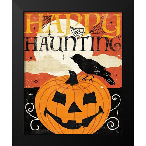 Halloween is Calling IV Black Modern Wood Framed Art Print by Charron, Veronique