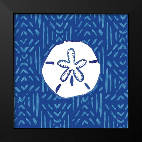 Salty Waves VII Black Modern Wood Framed Art Print by Charro, Mercedes Lopez