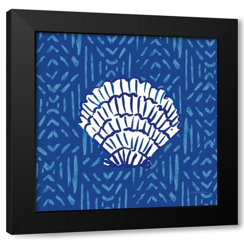 Salty Waves VIII Black Modern Wood Framed Art Print with Double Matting by Charro, Mercedes Lopez