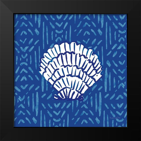 Salty Waves VIII Black Modern Wood Framed Art Print by Charro, Mercedes Lopez