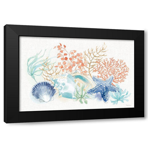 Seaside I Black Modern Wood Framed Art Print with Double Matting by Grove, Beth