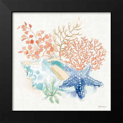 Seaside III Black Modern Wood Framed Art Print by Grove, Beth