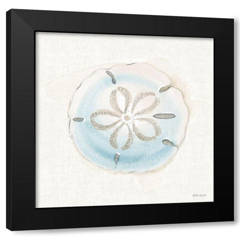 Seaside IX Black Modern Wood Framed Art Print with Double Matting by Grove, Beth