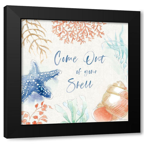 Seaside XII Black Modern Wood Framed Art Print by Grove, Beth