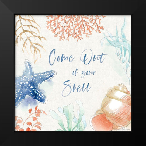 Seaside XII Black Modern Wood Framed Art Print by Grove, Beth