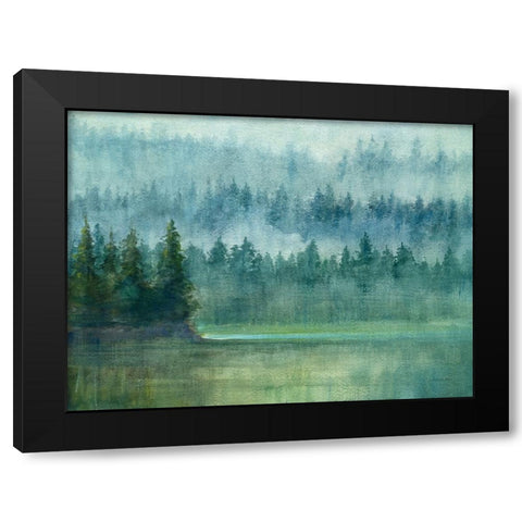 Around the Point Black Modern Wood Framed Art Print with Double Matting by Nai, Danhui