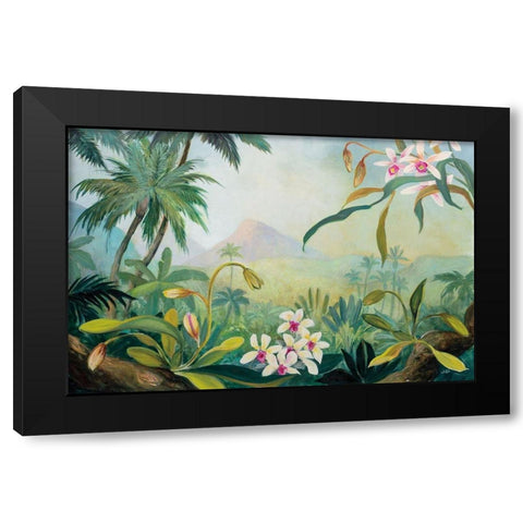 Dreamy Tropics Black Modern Wood Framed Art Print by Purinton, Julia