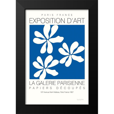 Fleurs de Matisse I Black Modern Wood Framed Art Print by Charro, Mercedes Lopez