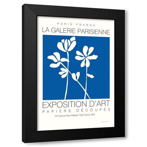 Fleurs de Matisse II Black Modern Wood Framed Art Print by Charro, Mercedes Lopez