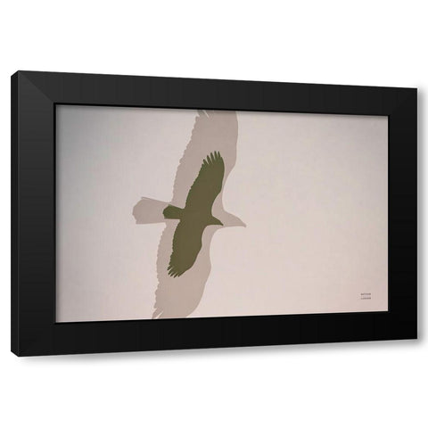 Double Eagle Black Modern Wood Framed Art Print by Larson, Nathan