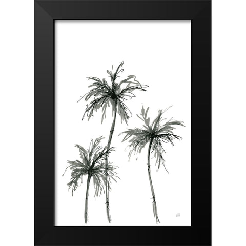 Shadow Palms I Black Modern Wood Framed Art Print by Paschke, Chris
