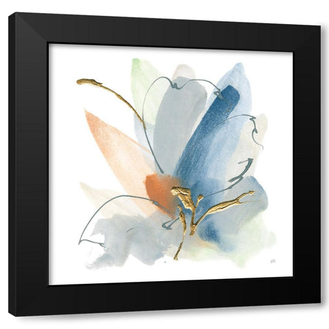 Color Spray II Black Modern Wood Framed Art Print by Paschke, Chris