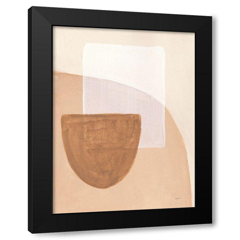 Sandy Balance III Black Modern Wood Framed Art Print by Urban, Mary