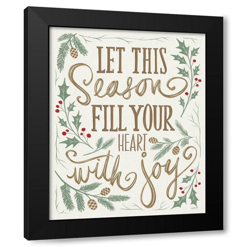 Wonderful Time IV Light Heart Black Modern Wood Framed Art Print by Tavoletti, Anne