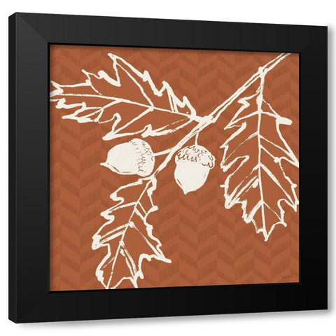 Autumn Tones V Black Modern Wood Framed Art Print by Tavoletti, Anne
