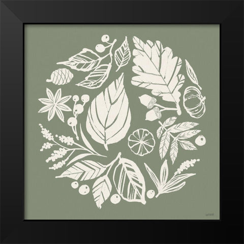 Autumn Tones X Black Modern Wood Framed Art Print by Tavoletti, Anne