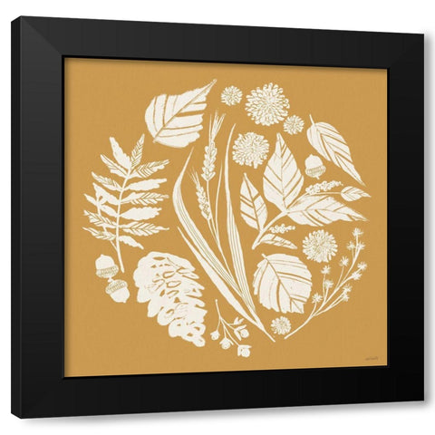 Autumn Tones XI Black Modern Wood Framed Art Print by Tavoletti, Anne