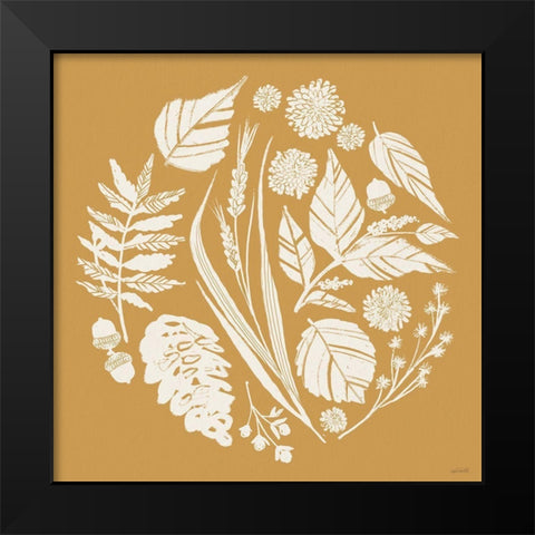 Autumn Tones XI Black Modern Wood Framed Art Print by Tavoletti, Anne