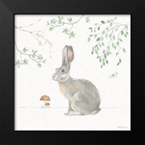 Woodland Love III Black Modern Wood Framed Art Print by Grove, Beth