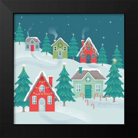 Falala IV Black Modern Wood Framed Art Print by Graham, Gia