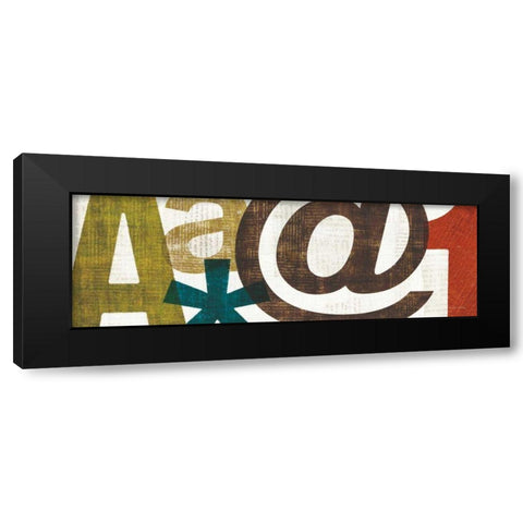 Punctuated III Black Modern Wood Framed Art Print by Mullan, Michael