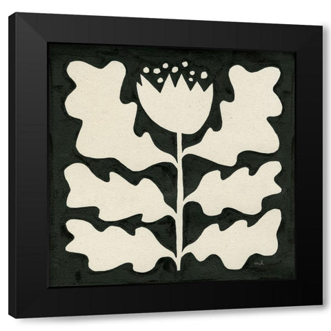 Delighted I Black Modern Wood Framed Art Print by Hershey, Moira