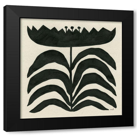 Delighted III Black Modern Wood Framed Art Print by Hershey, Moira