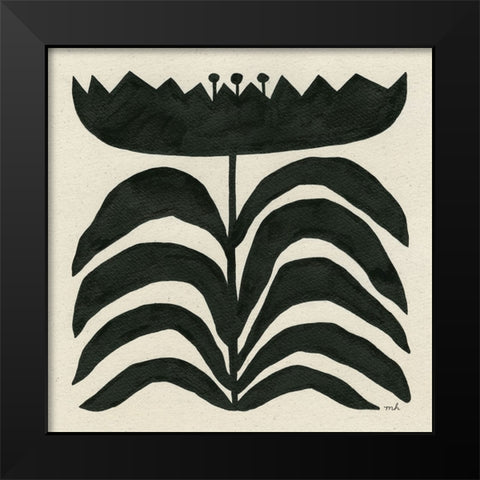 Delighted III Black Modern Wood Framed Art Print by Hershey, Moira