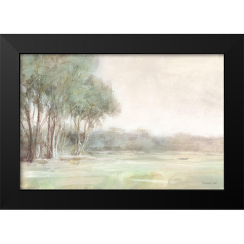 High Summer Field Neutral Crop Black Modern Wood Framed Art Print by Nai, Danhui