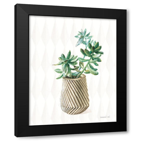 Desert Greenhouse X Subtle Black Modern Wood Framed Art Print by Nai, Danhui