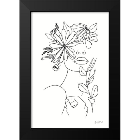 Rooted I BW Black Modern Wood Framed Art Print by Thorns, Becky