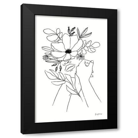 Rooted II BW Black Modern Wood Framed Art Print with Double Matting by Thorns, Becky