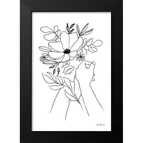 Rooted II BW Black Modern Wood Framed Art Print by Thorns, Becky