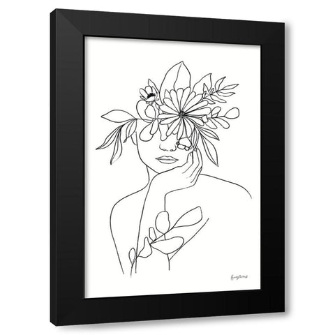 Rooted III BW Black Modern Wood Framed Art Print with Double Matting by Thorns, Becky