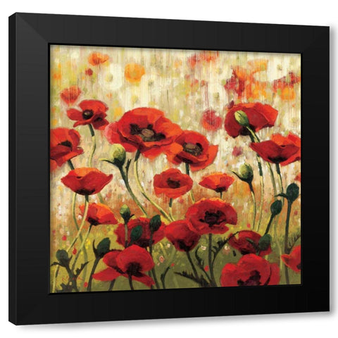 Sunny Spring Glee Black Modern Wood Framed Art Print by Novak, Shirley